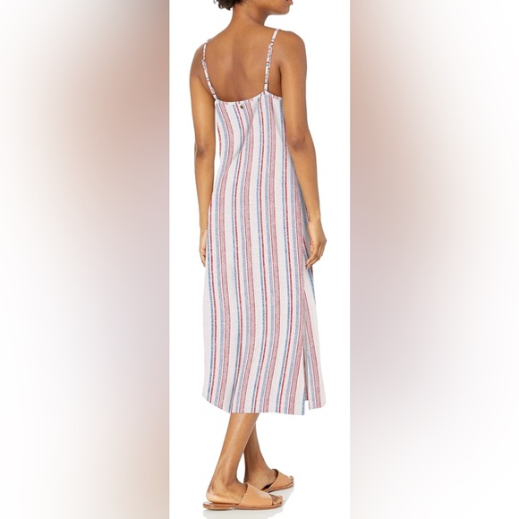 Roxy beach stripe midi dress 4th of July!! - Picture 8 of 13